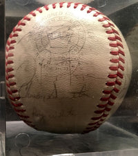 NEW YORK YANKEES 1967 Game Day Baseball Autographed by 25 Players & Coaches - $4K VALUE APR 57