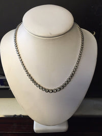 Designer 17+ Carat Brilliant-Cut Round Diamond Necklace in 14K White Gold - $80K VALUE APR 57