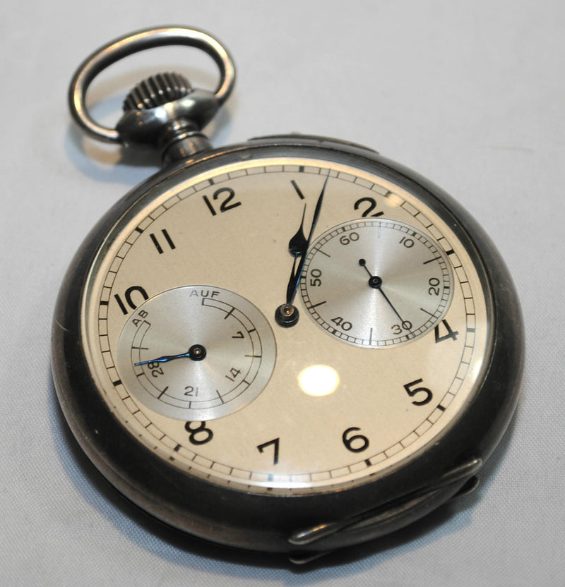 A. LANGE & SOHNE Antique 1920s Silver Pocket Watch - $40K VALUE w/ Cert.! APR 57