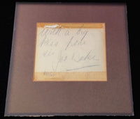 JOSEPHINE BAKER Authentic 1931 Original Inscription and Autograph - $20K VALUE APR 57
