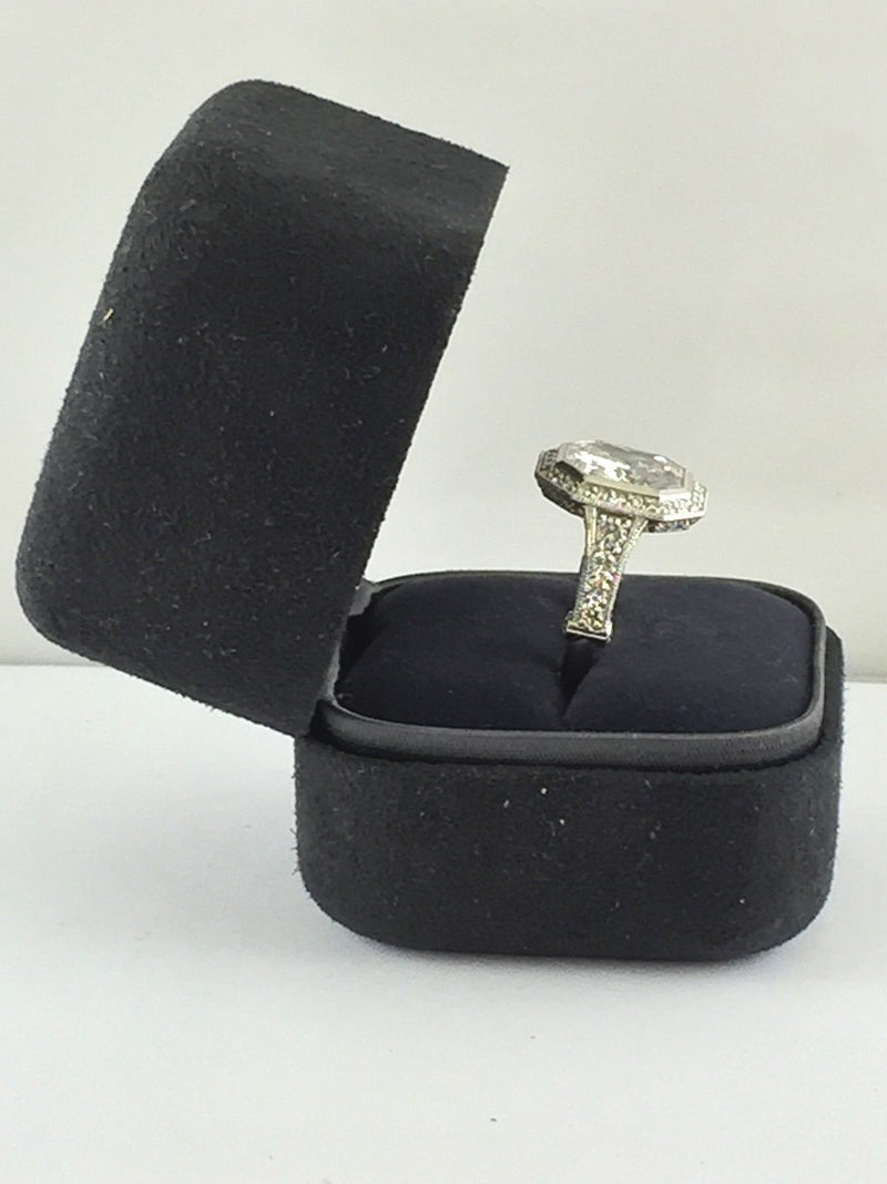 Contemporary Radiant 11+ Carat Diamond Ring Set in Platinum - $180K VALUE APR 57