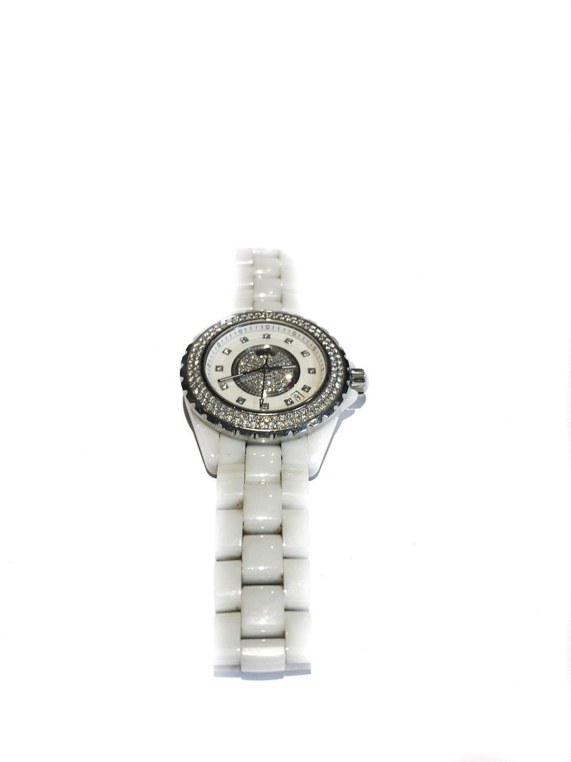 CHANEL J12 Automatic Ceramic Lady's Watch w/ 12 Diamonds! - $30K VALUE! APR 57