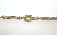 1960s Vintage Diamond Link Necklace in 18K White Gold with 2.50 Carats of Diamonds - $18K VALUE APR 57