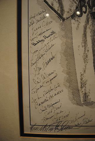 Murray Tinkelman, Brooklyn Dodgers Lithograph with 46 Signatures from 1955 World Series Championship - $20K VALUE APR 57