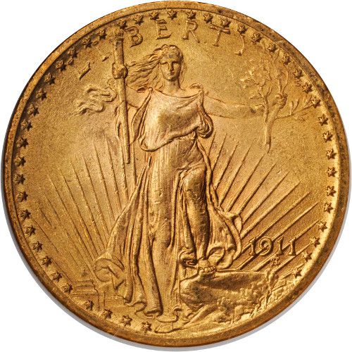 Pre-33 $20 Saint Gaudens Gold Double Eagle Coin (XF) APR 57