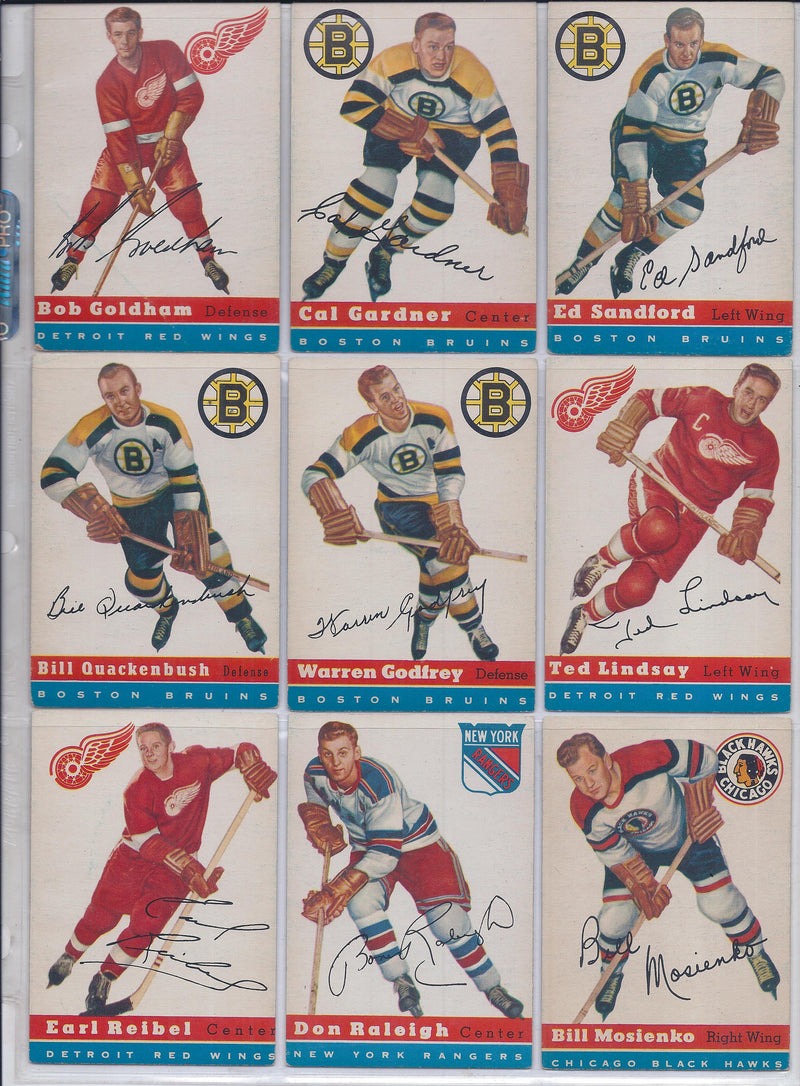 4 Johnny Wilson - 1954 Topps Hockey Cards (Star) Graded VGEX