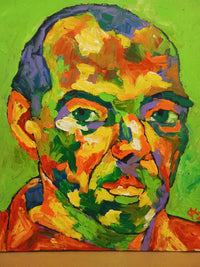 OLEG KUFAYEV "Self-Portrait 2" Acrylic on Canvas - $1.6K Appraisal Value! APR 57