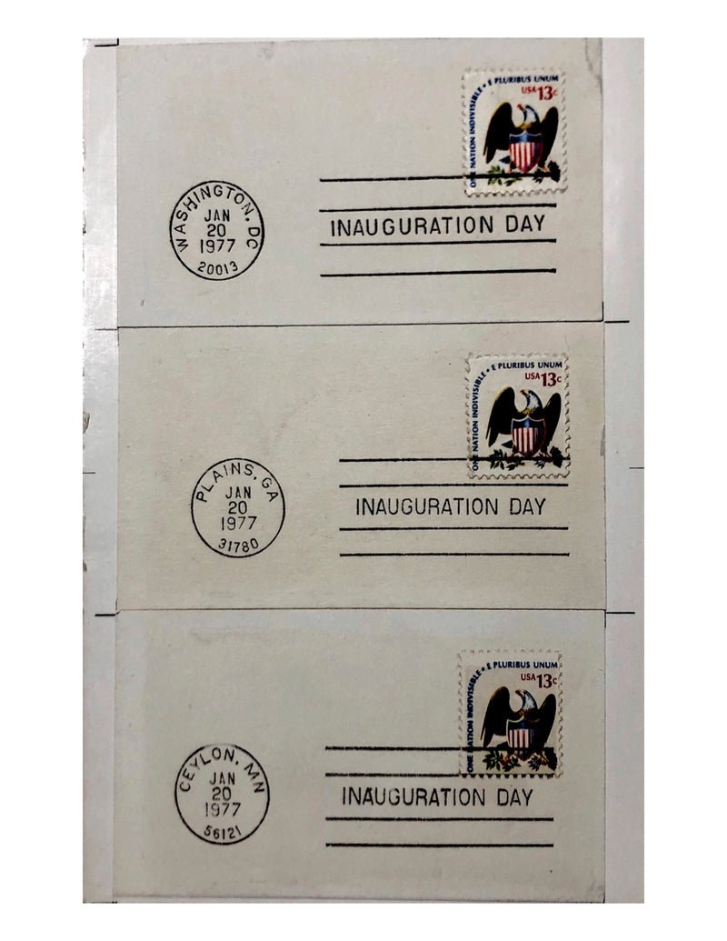 Jimmy Carter Inauguration Day Stamps C. 1977 - $1K APR Value w/ CoA! APR 57