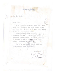 Signed Letter from Steven Spielberg to Billy Goldenberg - $5K APR Value w/ CoA! APR 57