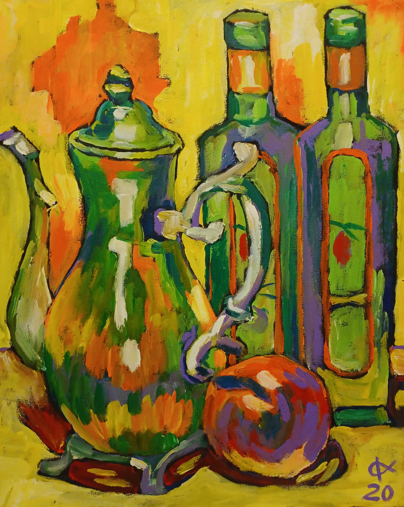 OLEG KUFAYEV "Still Life 2" Acrylic on Canvas - $700 Appraisal Value! APR 57