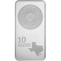 10 oz Texas Mint Silver Bar (New) APR 57
