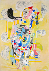 Isabel Brinck, 'The Best Kisser,' Acrylic on Canvas, 54" x 84" inches, 2019 - Appraisal Value: $30K APR 57
