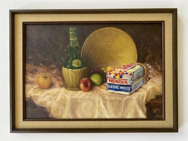 DAVE POLLOT 'Processed and Enriched' Oil on Found Art - $5K Appraisal Value! APR 57