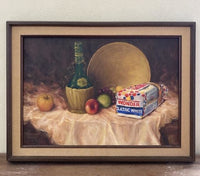 DAVE POLLOT 'Processed and Enriched' Oil on Found Art - $5K Appraisal Value! APR 57