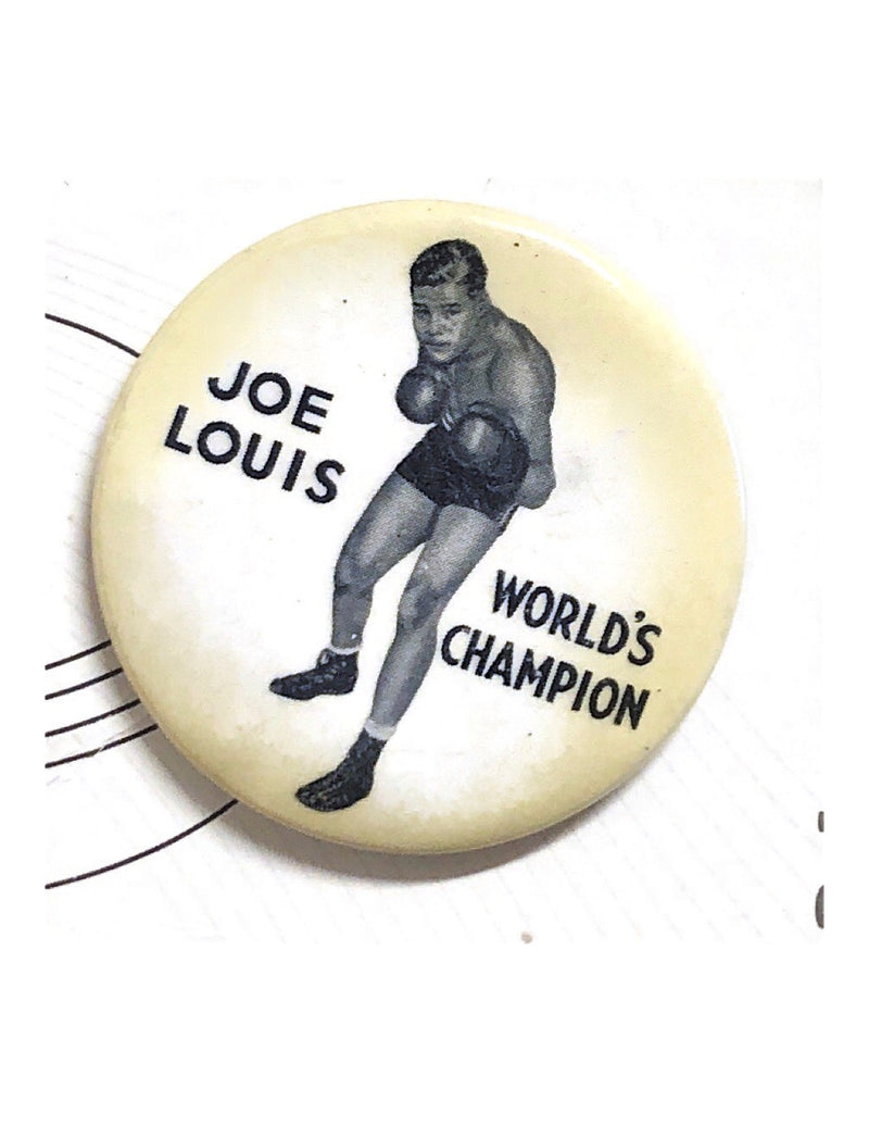 Joe Louis World's Champion Button - $1K APR Value w/ CoA! APR 57