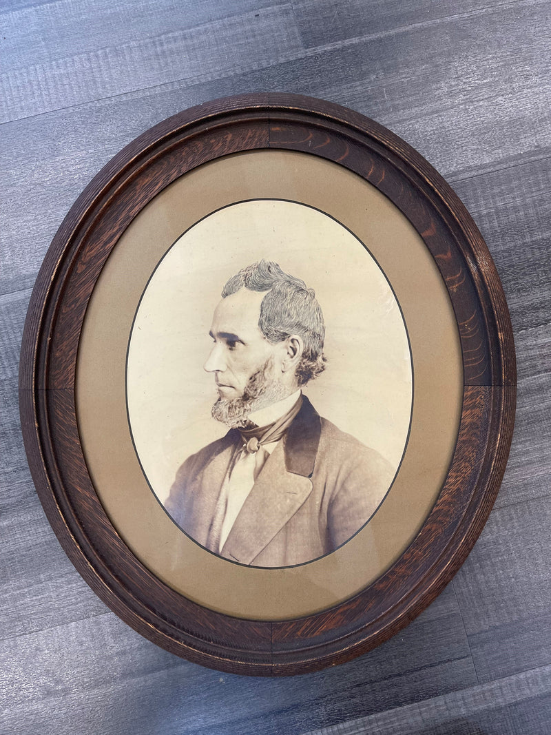 Abraham Lincoln 1860s Print of Hand Drawn Original Unique Portrait w/ NFT Available - $100K APR Value w/ CoA! APR 57