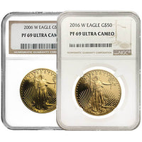 1 oz Proof American Gold Eagle Coin NGC PF69 UCAM (Random Year) APR 57