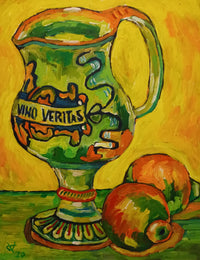 OLEG KUFAYEV "In Vino Veritas" Acrylic on Canvas - $1.5K Appraisal Value! APR 57