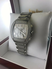 Boucheron MEC Chronograph XL | SS | 156 Diamonds - $40K VALUE! APR 57